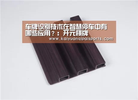 车牌识别技术在智慧停车中有哪些应用?:开元棋牌(图2) 开元旗牌官网下载