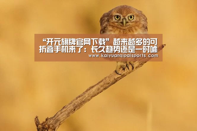 “开元旗牌官网下载”越来越多的可折叠手机来了:长久趋势还是一时噱头?(图4) 开元旗牌官网下载